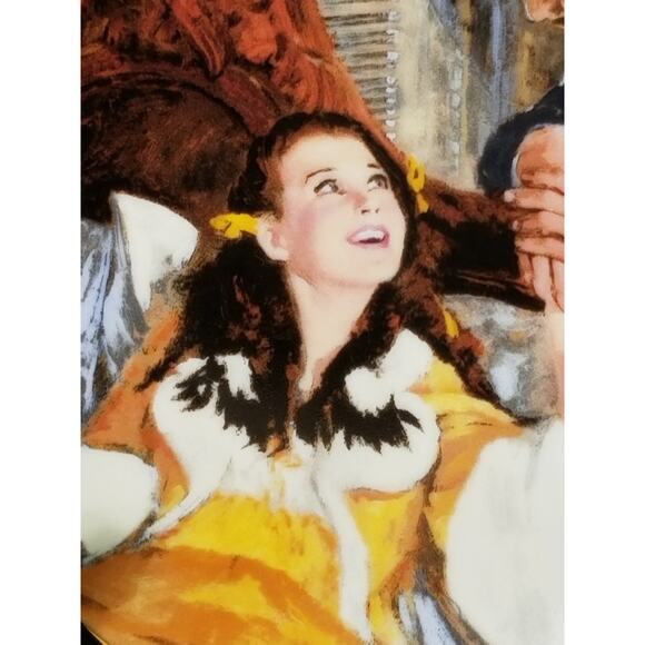 Gone With The Wind Scarlett And Rhett Honeymoon 1990 Plate Wall Decor Fine China - Picture 3 of 13